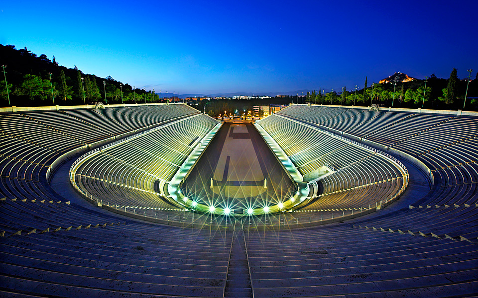greece stadium parthenon