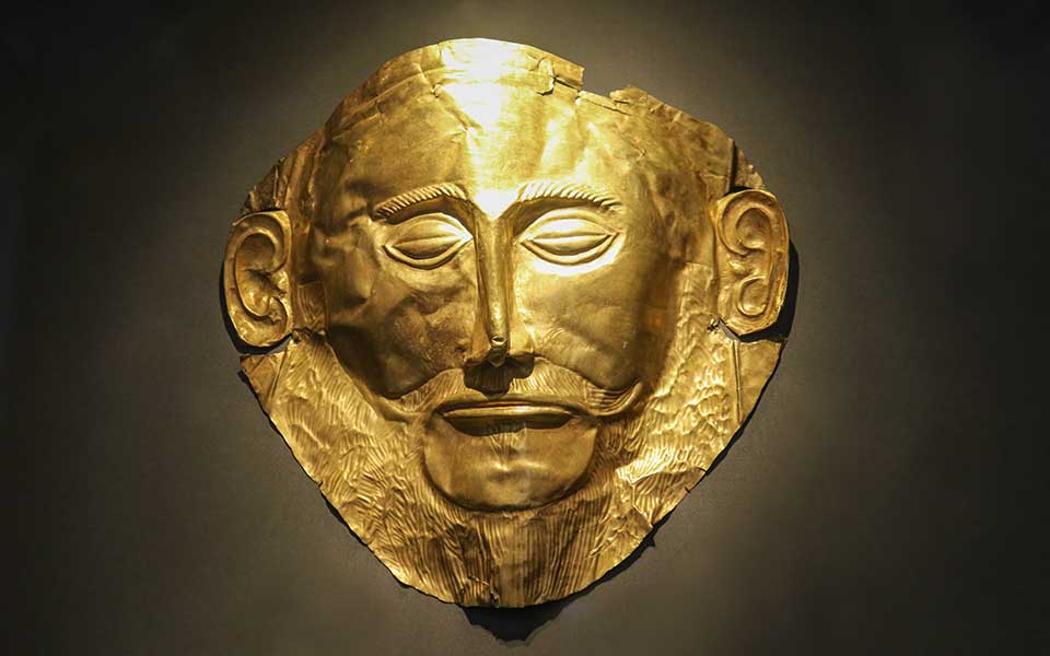 mycenaean funerary mask